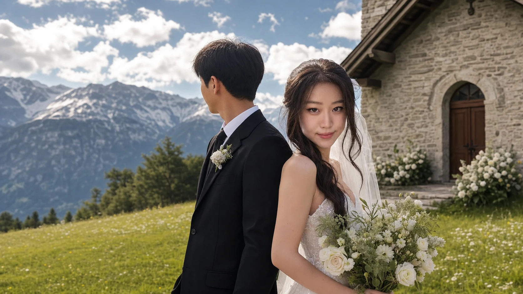 Engagement and Wedding in Switzerland - stephanie soo husband