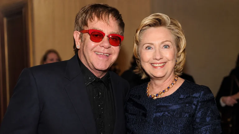 elton john and hillary clinton